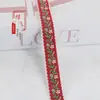 Cinta Jacquard Floral de 1.8 cm para Textiles del Hogar, Decoraciones de Ventanas, Decoración de Ropa, Accesorios de Encaje Hechos a Mano para DIY G3515