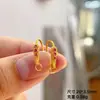 Pendientes de Plata S925 Chapados en Oro Pendientes Semi-terminados Joyería DIY Pendientes Antiguos Accesorios de Joyería de Cristal