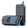 Batería Externa Solar de Manivela Suministro Directo de Fábrica Almacenamiento Plegable Salida Multi-Puerto con Iluminación Suministro Exclusivo Transfronterizo Personalizable