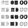 Fabricante Clips Europeos y Americanos para Orejas de Hombre, No se Desvanecen, Sin Perforaciones, Simples y Versátiles, Accesorios Retro de Alta Gama, Aretes Clásicos de Moda para Mujer