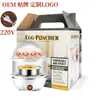 Mini Cozedor de Ovos Multifuncional Transfronteiriço, Desligamento Automático, Pequeno Cozedor de Ovos Doméstico para Cozinhar Ovos no Vapor e Pudim de Ovos