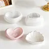 Molde de Silicone de Resina para Joias DIY, Caixa de Armazenamento de Sabão, Molde de Caixa de Armazenamento em Formato de Concha de Coração, Em Estoque para Atacado