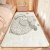 Alfombra de Piso Peluda Linda Dibujos Animados Mesita de Noche Nuevo Cachemir Imitación Habitación Ventana Saliente Alfombra de Tira Habitación Habitación Infantil Sala de Estar Peluche Linda