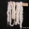 Tira de plumas planas de color directo de fábrica Tira de lana de pavo materiales de decoración manualidades regalo de Navidad DIY