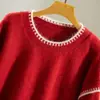 Toma Real de Ropa para Mujer Tallas Grandes 2025 Moda Otoño e Invierno para Chicas Gorditas Suéter de Uso Individual Ropa Interior Combinación de Colores Estilo Extranjero Reductor de Edad Suéter Versátil