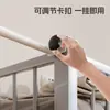 Estante Retráctil para Ropa de Cama de Dormitorio Barra Secadora para Litera Superior de Dormitorio Artefacto para Colgar Ropa al Final de la Cama Estante de Almacenamiento de Mesita de Noche