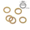 Aço Inoxidável 304 Galvanizado Anel Liso Torcido Anel com Rosca Artesanal DIY Pulseira Colar Anel de Ligação Acessórios de Joias