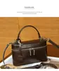 2026 Bolso Cuadrado Pequeño Simple Bolsa para Lonchera Bolso de Cuero Genuino Europeo y Americano para Mujer Bolso de Mano Versátil y Elegante Bolso de Hombro