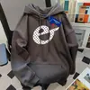 Sudadera con Capucha Estilo High Street Americano para Mujer en Otoño e Invierno Nuevo Estilo Casual Holgada Aspecto Adelgazante Forrada de Polar Engrosada Versátil Tops de Pareja
