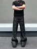 Jeans de Mezclilla Originales con Hebilla de Mosquetón Multibolsillos Americanos para Hombre y Mujer, Estilo Vibe Recto Holgado, Ropa de Trabajo, Pantalones Largos