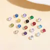 Broca Redonda com Garras de 5mm Zircônia Cúbica Broca Colorida com Garras Pulseira Colar DIY Acessórios de Joia Corrente de Ferro Outro Nenhum