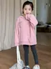 Bumi'er Otoño Nuevo Estilo Coreano Pantalones para Niños Ropa Exterior Versátil Bebé Algodón Puro Estudiante Cálido Leggings para Niña