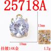 Moda Geométrica Gota de Agua Redonda Circonita Colgante Pendientes Hechos a Mano Collar Corazón Estrella de Cinco Puntas Accesorios para Joyería DIY