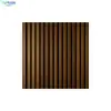 Paneles de Pared de MDF Transfronterizos Fondo Ecológico Rejilla de Tiras de Madera Maciza Paneles Absorbentes de Sonido Rejilla de Tiras de Madera Paneles de Pared Insonorizados Venta al por Mayor