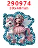 Acessórios de Acrílico com Glitter de Desenho Animado Transfronteiriços Acessórios para Joias DIY de Resina Patch Grampo de Cabelo Grampo de Cabelo Gt-T-290392