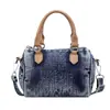 Bolso cruzado de mezclilla lavado retro desgastado para mujer, nuevo diseño elegante de nicho, bolso de mano para dama, bolso tote pequeño