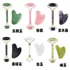 Fábrica de Origen Rodillo Masajeador de Jade Rasqueta Salón de Belleza Set Masajeador Rodillo de Jade Cristal Rosa