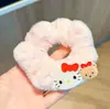 2025 Nuevo Otoño e Invierno Felpa Estilo Coreano Gato de Dibujos Animados Lazo para el Cabello Diadema Linda para Niña Que No Daña el Cabello