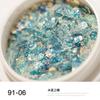 Cyber Celebrant Goblin Eyes Nail Art Lantejoulas Explosão Novo Gradiente Glitter Tamanho Mistura Fototerapia Cristal Extensão Armadura Jóias
