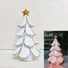 Nova Árvore de Natal Vintage Árvore de Natal Brilhante Árvore de Natal Retrô Artesanato de Resina