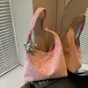 Bolsa de pana casual estilo coreano de gran capacidad para mujer, bolso de mano 2026, nuevo estampado de estrella, bandolera individual para el hombro
