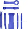 Juego de 8 piezas azul herramienta de palanca destornillador para quitar panel de puerta panel de tablero audio de coche ventana Radio Rojo