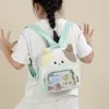 Mochila Infantil de Gato de Dibujos Animados, Mini Mochila Escolar de Jardín de Infancia con Contraste de Color, Mochila Ligera de Nailon para Viajes de Bebé