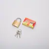 Cerradura de Luna Antirrobo, Cerradura de Puerta Antigua, Cerradura Antirrobo, Cerradura Antigua de Cobre Imitación, Candado Pequeño Abierto para el Hogar, Llave de Candado