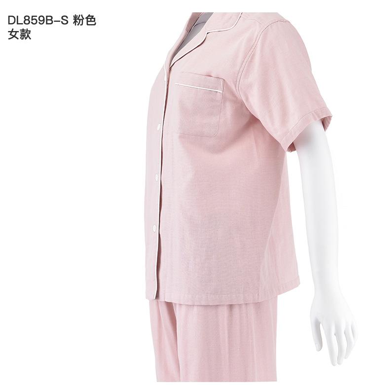 muji棉双层纱无侧缝短袖睡衣无印良品家居服_25.jpg