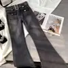 Jeans Retro de Tiro Alto Acampanados para Mujer, Estilo Dulce, Fresco, Atrevido, 2025, Nuevos, Elásticos, Ajustados, Pequeños, Delgados, Pantalones de Campana