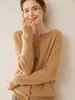 Cárdigan de cachemir trenzado con cuello redondo para mujer, nuevo de otoño e invierno 2024, suéter de punto de manga larga, top con botones, abrigo versátil