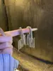 ¡Moderna y Atrevida! Pendientes de Borla Metálicos de Estilo Pesado Europeos y Americanos con Diseño Único y de Moda, Pendientes Elegantes y Grandiosos