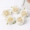 Flor artificial Cabeza de flor rosa Sirius material para corona hecha a mano diy Accesorios de fondo de pared de flores decorativas hechas a mano Mori