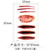 Pegatinas de Tatuaje de Halloween Impermeables y a Prueba de Sudor Desechables Herida de Terror Maquillaje para Fiesta Pegatinas de Tatuaje Facial Hechas a Medida