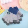Guantes de Invierno para Niños Pequeños de 2 a 5 Años Cálidos Dibujos Animados Lindos Tejidos con Forro de Felpa Etiqueta de Cocodrilo Guantes para Bebé