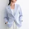 Chaqueta de traje pequeña de verano para mujer, delgada, de temperamento superior, ajustada, antiedad, sencilla, adelgazante, informal, combina con todo.
