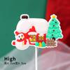 Decoração de Bolo de Natal 2025 Cola Macia Desenho Papai Noel Alce Plug-In Meninos e Meninas Acessórios de Confeitaria