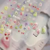 Pegatinas para Uñas Shell-Gloss, Populares Pegatinas para Uñas Frescas y Transparentes, Decoraciones Frutales de Uñas para el Verano, Pedrería para Uñas