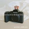 Boneca de Desenho Animado flash de câmera de silicone estéreo sapata à prova de poeira capa protetora universal adequada para Canon Sony Fuji