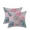 Cojín decorativo de venta caliente transfronterizo estilo pintura al óleo francesa para sofá, cojín de sala de estar, funda de cojín, almohada de respaldo, cojín cuadrado, funda de almohada