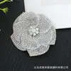 Parche de Tela Exquisito de Alta Gama con Flor de Pedrería 3D Material para Broche Hecho a Mano DIY Accesorios Decorativos para Ropa y Cabello