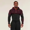 Camisa esportiva de manga comprida masculina GYMSHARK/ONYX5, com zíper parcial, justa, de secagem rápida, respirável, em estoque na fábrica, transfronteiriça