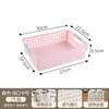 Cesta de almacenamiento de plástico para uso doméstico, caja de almacenamiento de escritorio, cesta de almacenamiento para artículos varios de cocina, caja de bocadillos y juguetes para jardín de infantes