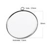 En stock colgante redondo semiacabado simple accesorios DIY fábrica de Guangzhou tiempo de galvanoplastia colgante de gema soporte vacío