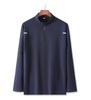 Otoño e Invierno para Hombre de Secado Rápido Transpirable Manga Larga Cuello Medio Cierre Fitness Running Entrenamiento Deportivo Top