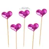 5 peças PU inserção de cartão estrela do amor Coroa brilhante plug-in para bolo decoração de bolo de festa mesa de sobremesa
