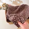 Algodón 60 tela estampada digital marrón retro flores pequeñas ropa de mujer ropa de niños