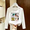 Camiseta de manga larga para niño 2026 nueva ropa de primavera y otoño para niños, camiseta básica de algodón puro para niño, top estiloso para niños mayores