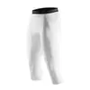 Calças Apertadas de Basquete Esportivo Masculinas Calças Cropped Elásticas Masculinas Fitness Secagem Rápida Corrida Treinamento de Futebol Leggings de Compressão