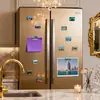 Imán de Refrigerador de Vidrio Escénico de Taiyuan Torre de la Mitología Oriental Fantawild Vista Nocturna Souvenir Cultural Creativo Imán Regalo para el Hogar